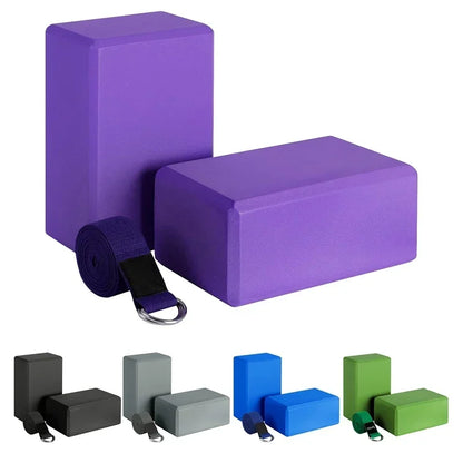 FlexSupport Pro Yoga Block & Strap Set