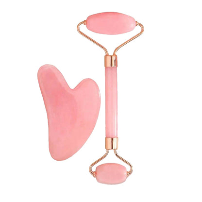 CryoGlow Ice Face Roller & Gua Sha Set