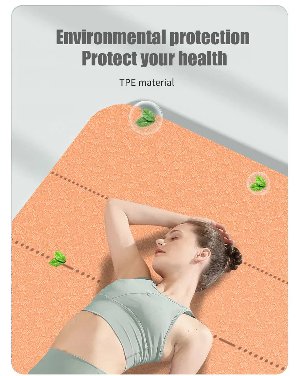 WESTTUNE Yoga Mat with eco-friendly TPE material and non-slip design.