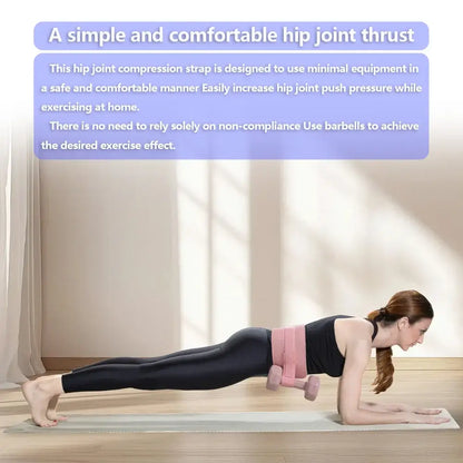 Exercise Hip Thrust Belt |Dumbbells | Kettlebells and Plates for Home Gym