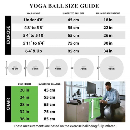 Stability Exercise Balls Size