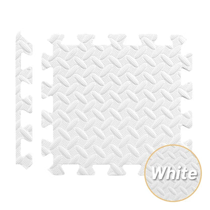 30x30cm White Gym Mat EVA Leaf Foam Mat Yoga