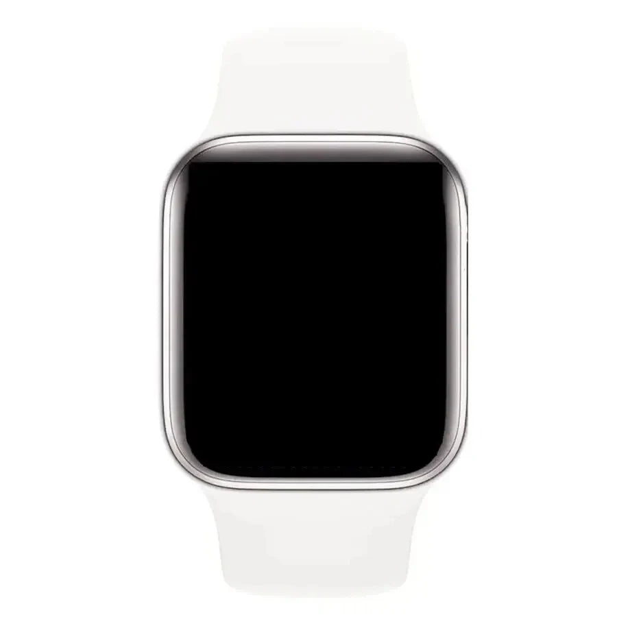 White smart watch answer calls 