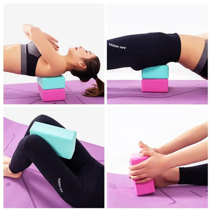 Women exercise EVA Yoga Blocks Foam Brick