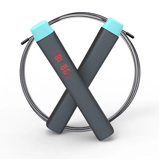 smart digital count jump rope with app data for fitness tracking
