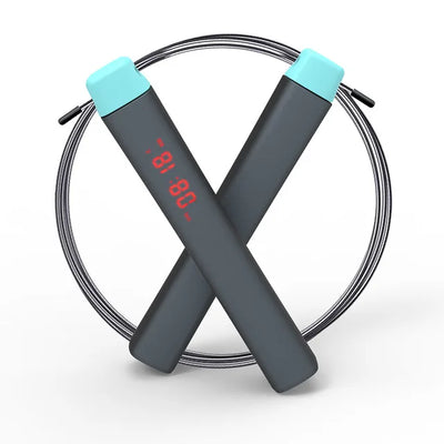 smart digital count jump rope with app data for fitness tracking